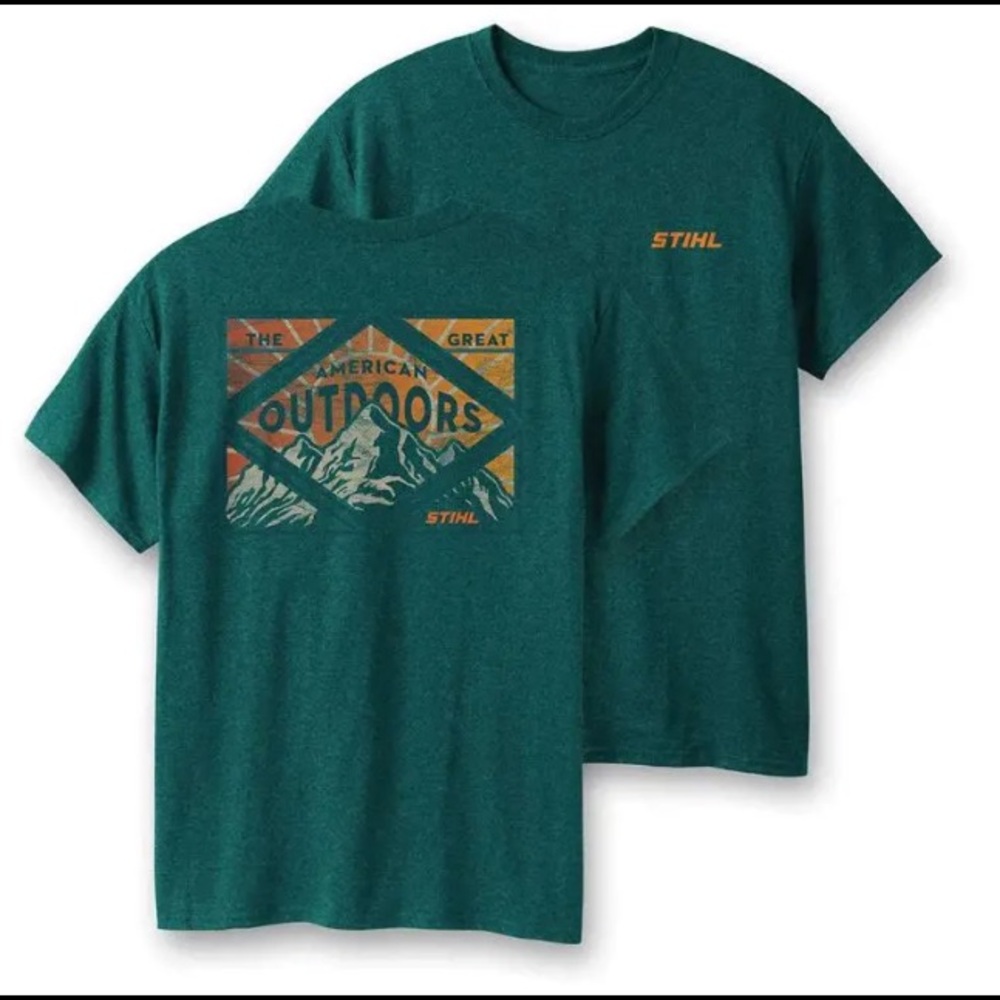 Stihl Great Outdoors Aqua T-Shirt